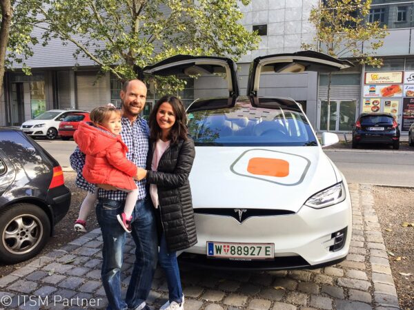 ein Gewinner mit dem ITSM Partner TESLA Model X