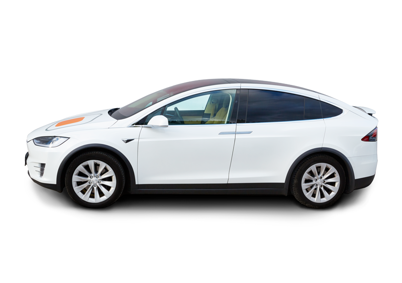 TESLA Seitenansicht © ITSM Partner eine Seitenansicht des ITSM Partner TESLA Model X mit geschlossenen Türen
