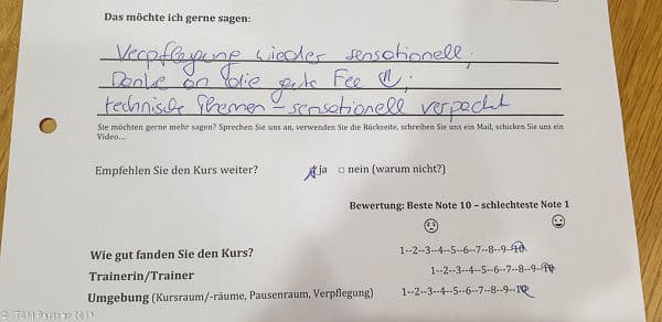 Feedback für den ITIL 4 Foundation Kurs bei ITSM Partner