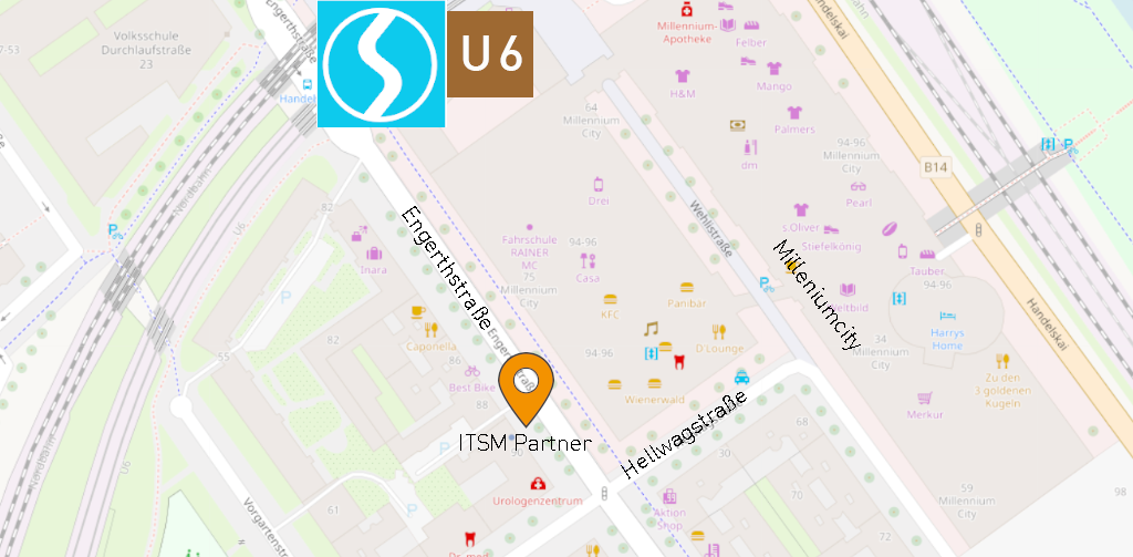 Map zu Adresse ITSM Partner Wien